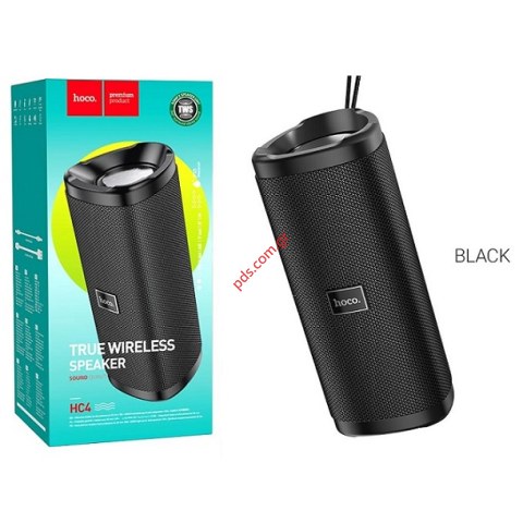 Ασύρματο ηχείο Bluetooth HOCO HC4 Black BT V5.0 με μπαταρία Lion 1500mAh σε μαύρο χρώμα Box Ασύρματο ηχείο Bluetooth HOCO HC4 Black BT V5.0 με μπαταρία Lion 1500mAh σε μαύρο χρώμα Box