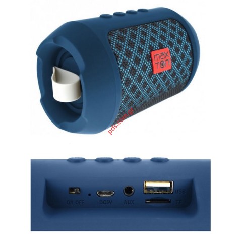 Φορητό ακουστικό Maxton Masaya MX116 FM Blue σε μπλέ χρώμα 