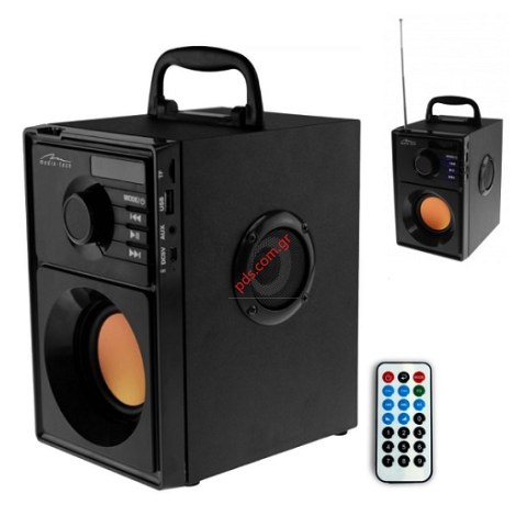 Φορητό Ηχείο Bluetooth Media-Tech Boombox MT3145 V2 600W, με Τηλεχειριστήριο & Ενσωματωμένο Woofer Μαύρο  Black Μαύρο 