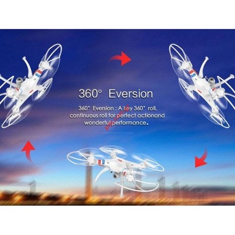 Drone SYMA X8C 2.4G/4CH (360 Real Time) Gyro WiFi camera view white