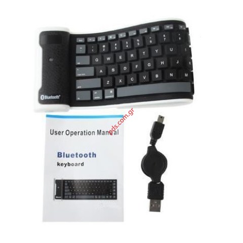Ασύρματο εύκαμπτο πληκτρολόγιο Bluetooth Silicon Flexible keypad board 