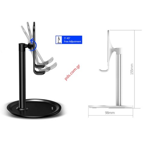 Βάση επιτραπέζια  USAMS ZJ048 Black σε μαύρο χρώμα (EU Blister)