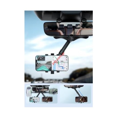 Βάση Κινητού XO C115 Black Στον Καθρέπτη Οπισθοπορείας Box