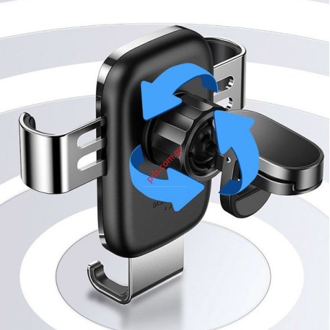 Βάση αυτοκινήτου BASEUS SUYL-LG01 Air Vent Glaze Gravity (67-92mm) Black Blue σε μαύρο χρώμα Box