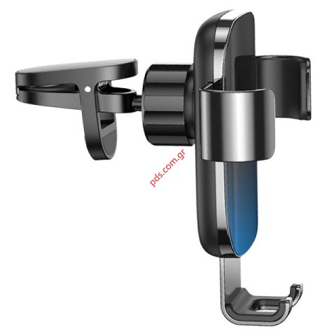 Βάση αυτοκινήτου BASEUS SUYL-LG01 Air Vent Glaze Gravity (67-92mm) Black Blue σε μαύρο χρώμα Box