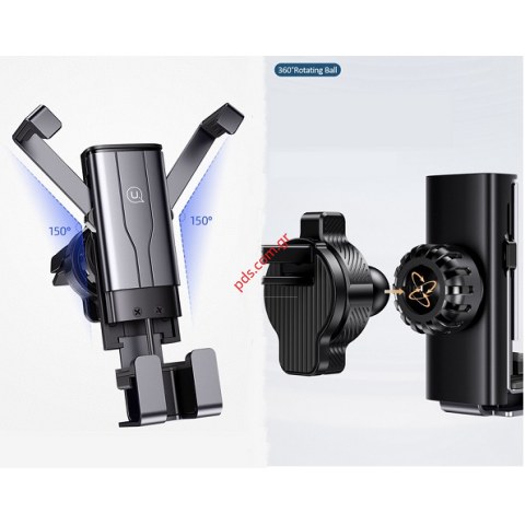 Βάση αυτοκινήτου USAMS ZJ060 Metal Retractable Gravity Car Holder Grey