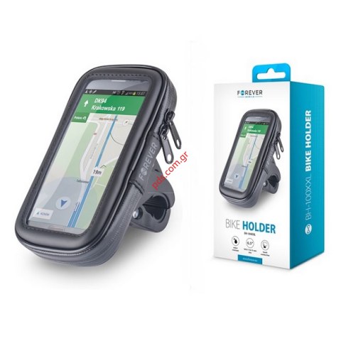 Βάση μοτο-ποδηλάτου Forever BH-100 εως 6.5 inch με αδιάβροχη θήκη Space phone:185 x 110 x 15 mm Box
