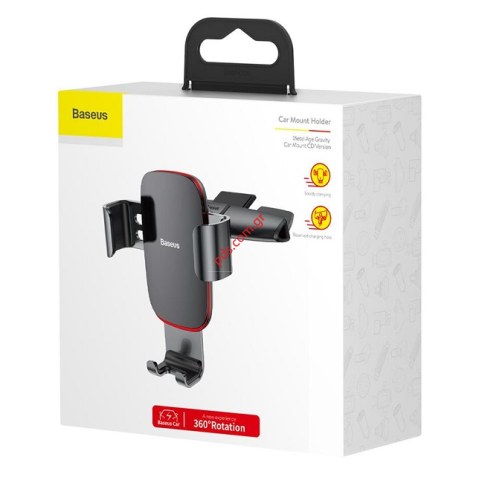 Βάση στήριξεις Baseus SUYL-J01 CD Metal Age Gravity 360 (Smartphones 4~6inch) Black