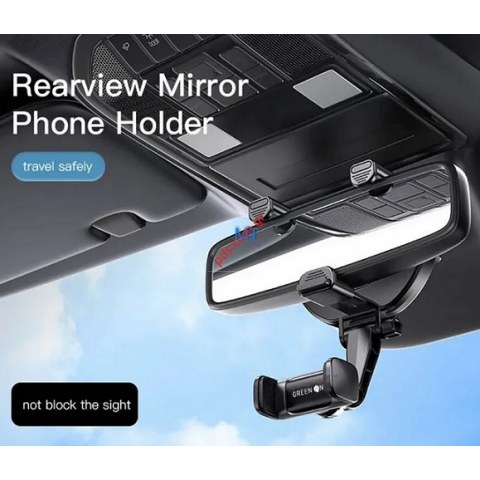 Βάση στήριξης καθρέπτη GR37 Mirror Black για αυτοκινήτο κινητά τηλέφωνα Smartphone και Tablet Box