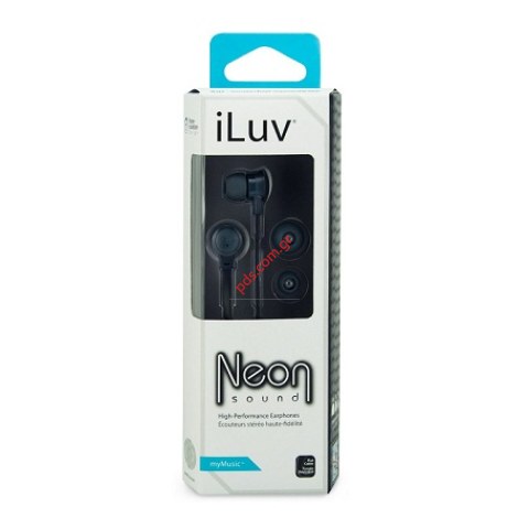 Ακουστικά  iLuv IEP335BLK Neon Sound High Performance Black (Blister)