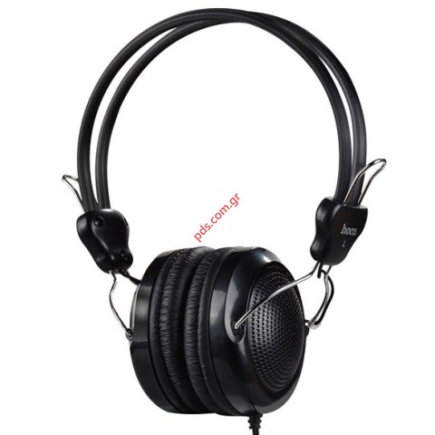 Ακουστικά κεφαλής Hoco Manno W5 Stereo 3.5mm Black σε μαύρο χρώμα  BOX