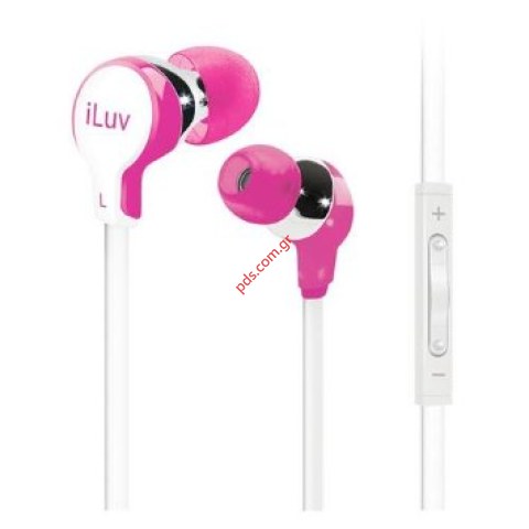Ακουστικό στέρεο iLuv iEP317PNK PINK Cortland Earphone with Apple RC, MIC 