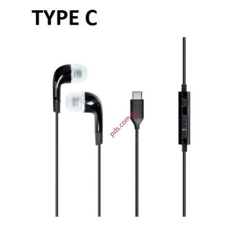 Handsfree Samsung EHS64AVFBE TYPE-C Black Premium Stereo Headset με Remote και Mic Handsfree Samsung EHS64AVFBE TYPE-C Black Premium Stereo Headset με Remote και Mic