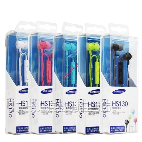 Γνήσια ακουστικά Samsung Headset HS130 Black Stereo μαύρο Blister.