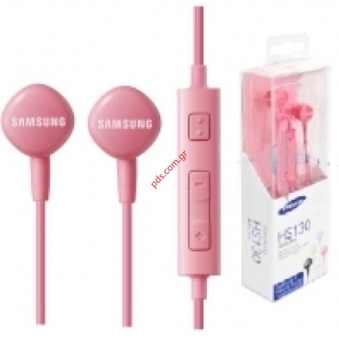 Γνήσια ακουστικά Samsung Headset HS130 Pink Stereo ροζ Blister. Γνήσια ακουστικά Samsung Headset HS130 Pink Stereo ροζ Blister.