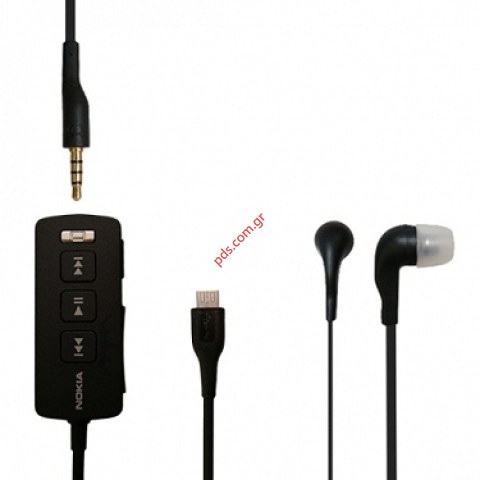 Γνήσια ακουστικά στέρεο Headset Nokia HP-1 + καλώδιο CU16A Bulk. Γνήσια ακουστικά στέρεο Headset Nokia HP-1 + καλώδιο CU16A Bulk.