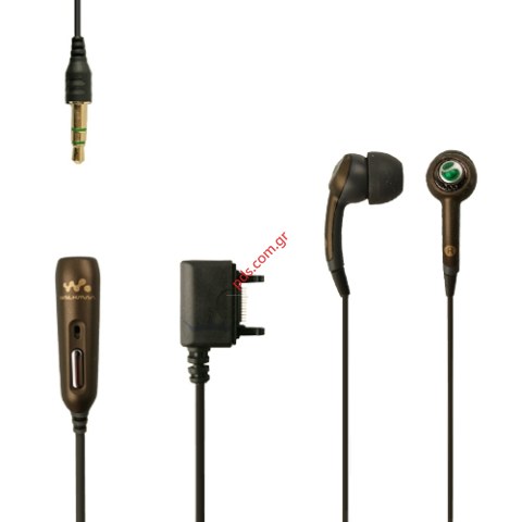 Γνήσια ακουστικά στέρεο SonyEricsson HPM-70 Brown σε καφέ χρώμα Brown Bulk Γνήσια ακουστικά στέρεο SonyEricsson HPM-70 Brown σε καφέ χρώμα Brown Bulk