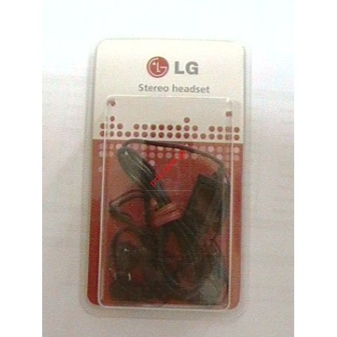 Original LG KG800 Stereo Headset black (Blister) Original LG KG800 Stereo Headset black (Blister)