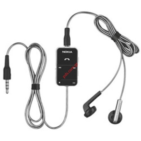 Γνήσια στέρεο ακουστικά Nokia Headset HS-45 + AD54 Black Bulk Γνήσια στέρεο ακουστικά Nokia Headset HS-45 + AD54 Black Bulk