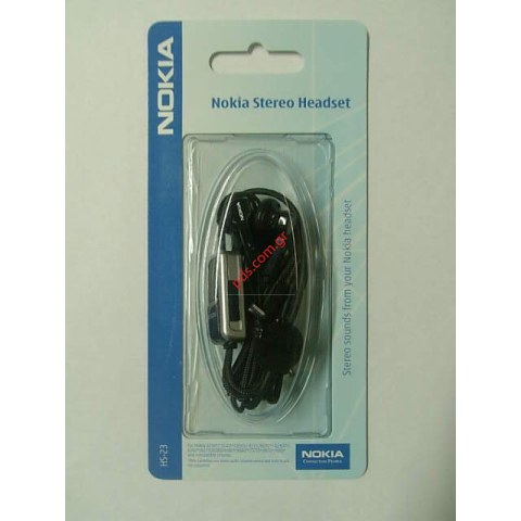 Γνήσια στέρεο ακουστικά Nokia HS-23 Black Μαύρο Blister Γνήσια στέρεο ακουστικά Nokia HS-23 Black Μαύρο Blister