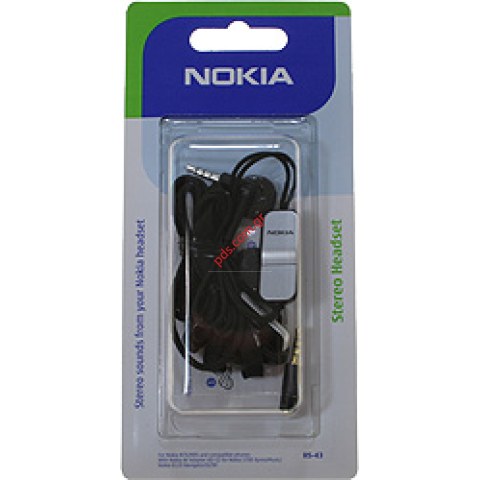 Γνήσια στέρεο ακουστικά Nokia HS-43 adapetr AD53 Γνήσια στέρεο ακουστικά Nokia HS-43 adapetr AD53