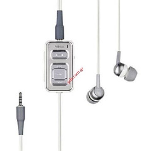 Γνήσια στέρεο ακουστικά NOKIA HS-44 (silicon) με καλώδιο και adapter AD-44 Bulk Γνήσια στέρεο ακουστικά NOKIA HS-44 (silicon) με καλώδιο και adapter AD-44 Bulk