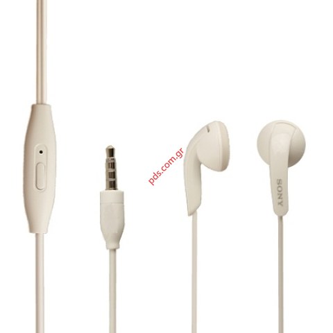 Original headset Sony Ericsson MH-410c White Bulk (Walkman silicon earloop).