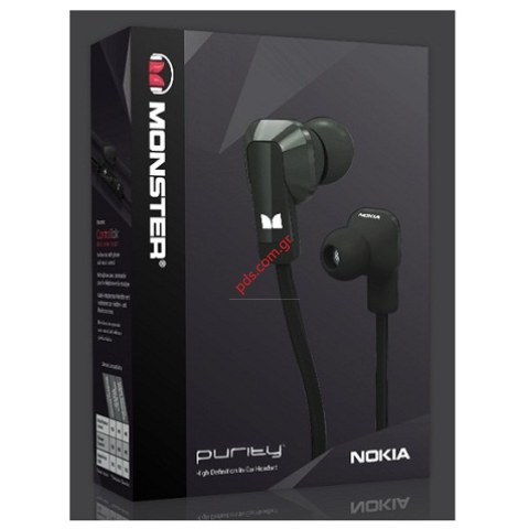 Γνήσιο ακουστικό Handsfree Nokia WH-920 Black Purity by Monster σε Μαύρο χρώμα (Wired Stereo Headset) ΕΞΑΝΤΛΗΘΗΚΑΝ Γνήσιο ακουστικό Handsfree Nokia WH-920 Black Purity by Monster σε Μαύρο χρώμα (Wired Stereo Headset) ΕΞΑΝΤΛΗΘΗΚΑΝ