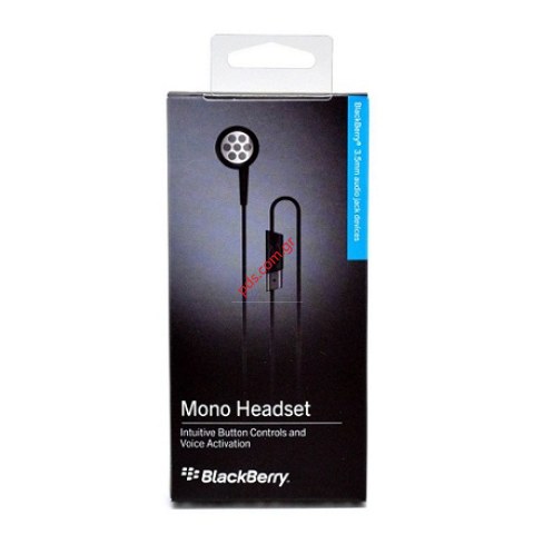 Γνήσιο ακουστικό μονοφωνικό Blackberry ACC-24528-201 Handsfree σε Μαύρο χρώμα (BLISTER) ΕΞΑΝΤΛΗΘΗΚΑΝ