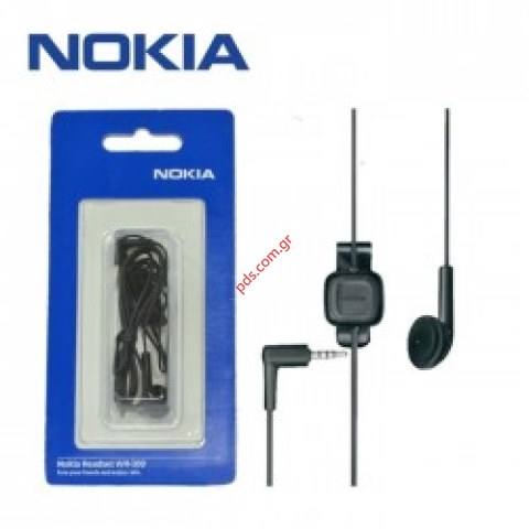 Γνήσιο ακουστικό Nokia Headset WH-100 black Blister Γνήσιο ακουστικό Nokia Headset WH-100 black Blister