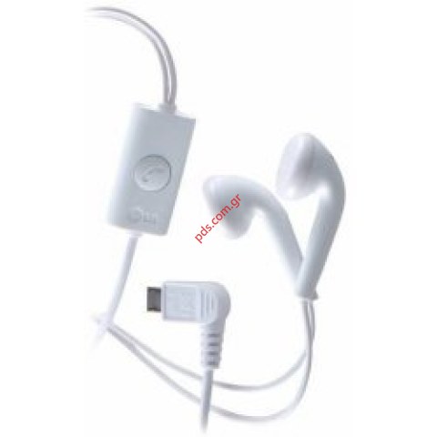 Original handsfree ear/microfone stereo  LG BL20, GT500 Headset Stereo (Bulk) White Original handsfree ear/microfone stereo  LG BL20, GT500 Headset Stereo (Bulk) White