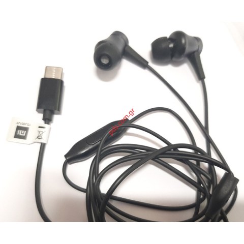 Γνήσιο ακουστικό Xiaomi Basic Type-C (YDJC01JY ) On/Off στέρεο σε μαύρο χρώμα Bulk