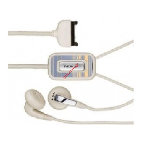 Γνήσιο στέρεο ακουστικά για Nokia 3250 για FM Radio & MP3 Cream white Γνήσιο στέρεο ακουστικά για Nokia 3250 για FM Radio & MP3 Cream white