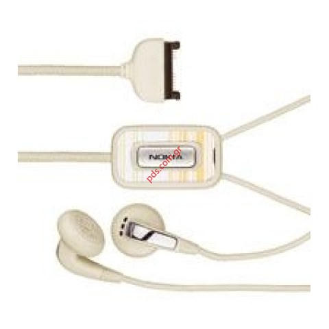 Γνήσιο στέρεο ακουστικά για Nokia 3250 για FM Radio & MP3 Pure white Γνήσιο στέρεο ακουστικά για Nokia 3250 για FM Radio & MP3 Pure white