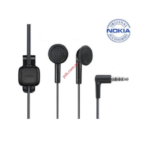 Γνήσιο στερεοφωνικό ακουστικό Nokia WH-102 Black σε μαύρο χρώμα (3.5 mm AV connector) Bulk Γνήσιο στερεοφωνικό ακουστικό Nokia WH-102 Black σε μαύρο χρώμα (3.5 mm AV connector) Bulk