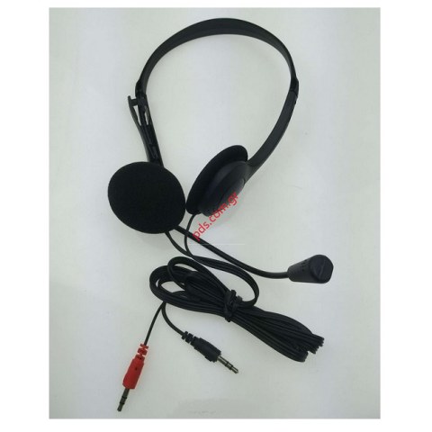 Ακουστικά στέρεο Web stereo CH-033 με μικρόφωνο σε μαύρο χρώμα Ακουστικά στέρεο Web stereo CH-033 με μικρόφωνο σε μαύρο χρώμα