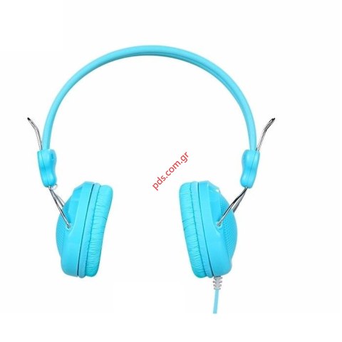 Ακουστικά κεφαλής Hoco Manno W5 Stereo 3.5mm blue σε γαλάζιο χρώμα  BOX