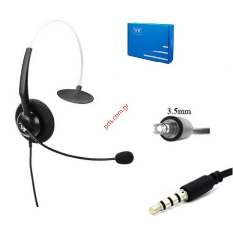 Ακουστικά με καλώδιο και μικρόφωνο Headset VT1200 Omni Mono, Goose-neck, 3.5mm Box