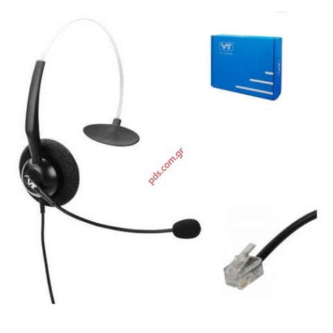 Ακουστικά με καλώδιο και μικρόφωνο Headset VT1200 RJ Omni Mono, Goose-neck, Box