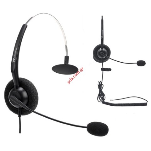 Κεφαλακουστικό μονό Headset VT 1000-RJ09 Omni mono, με βραχίονα μικροφώνου goose-neck, RJ9 Box