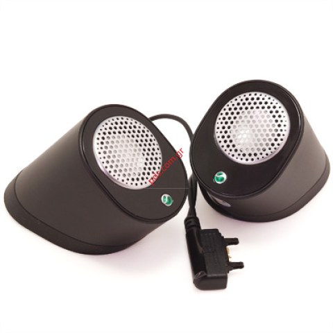 Γνήσια εξωτερικά φορητά ακουστικά ηχεία σετ Sony Ericsson MPS-80 σε μαύρο χρώμα (2 τεμάχια) SPECIAL OFFER