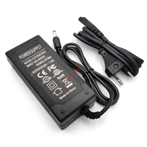 Φορτιστής για ηλεκτρικό πατίνι e-Scooter SJT-85E output 42V / 1.5A Black Box