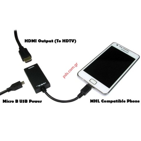Γνήσιο καλώδιο Samsung adaptor EPL-3FHUBEG απο MicroUSB σε HDMI Port Blister