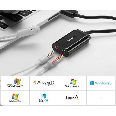 Μετατροπέας καλώδιο Audio Jack 3.5mm to USB 2. Ugreen White Box