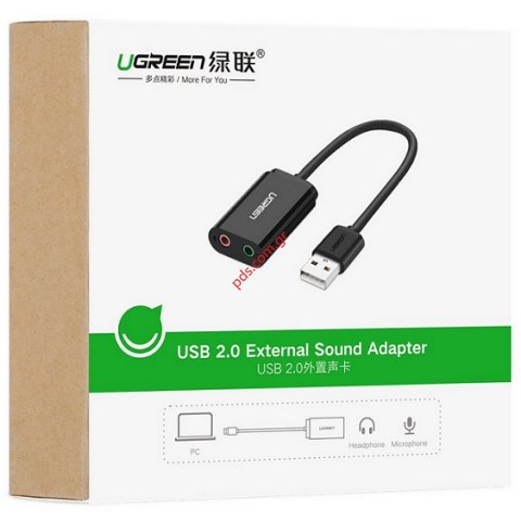 Μετατροπέας καλώδιο Audio Jack 3.5mm to USB 2. Ugreen White Box