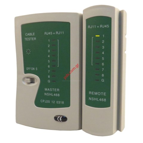 Συσκευή ελέγχου Multi network tester PT RJ11,RJ12,RJ45 (καλώδιο δικτύου και τηλέφωνου) CAB-N044 LAN  Συσκευή ελέγχου Multi network tester PT RJ11,RJ12,RJ45 (καλώδιο δικτύου και τηλέφωνου) CAB-N044 LAN