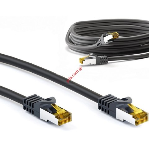 Καλώδιο δικτύου Goobay CAT 7 S/FTP, 500 MHz, CU, 3m, Ethernet UTP Black μαύρο Blister