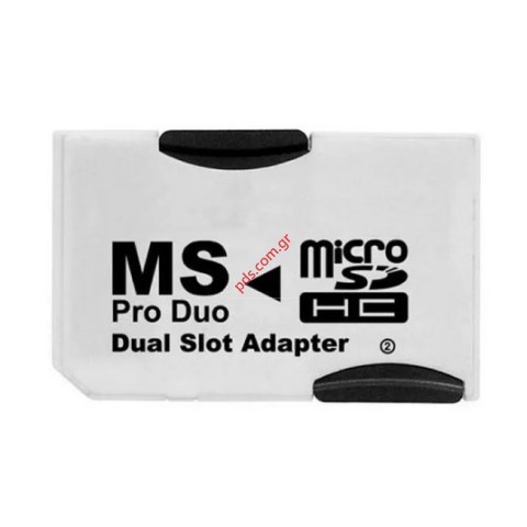 Μετατροπέας καρτών Pro Duo Adapter σε MicroSD DUAL SLOT ( 2 x MicroSD ) Bulk Μετατροπέας καρτών Pro Duo Adapter σε MicroSD DUAL SLOT ( 2 x MicroSD ) Bulk