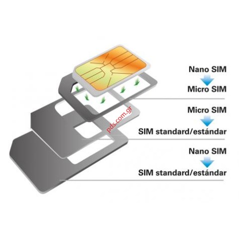 Set adaptor 4 pcs 1 SIM to NANO, MICRO, MINI White