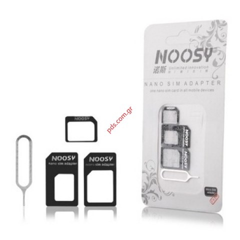 Set for iPhone series Nano SIM adapter 3 in 1 in Black